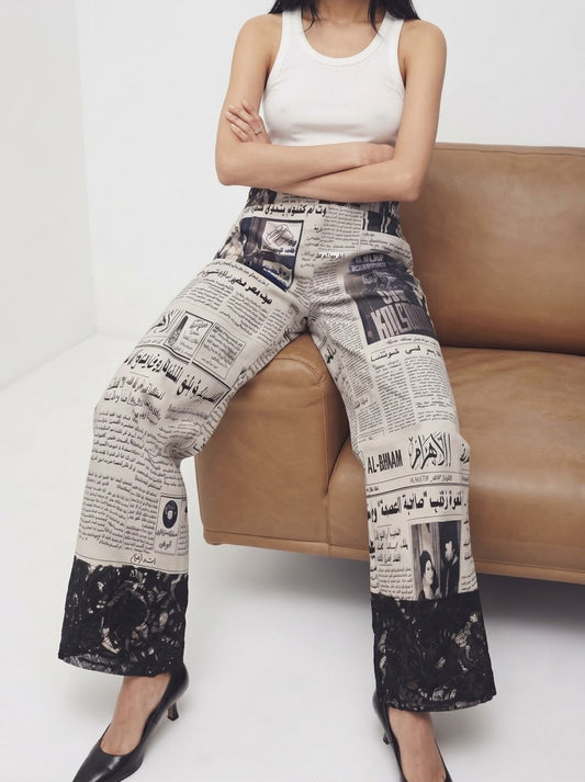 Newspaper pants