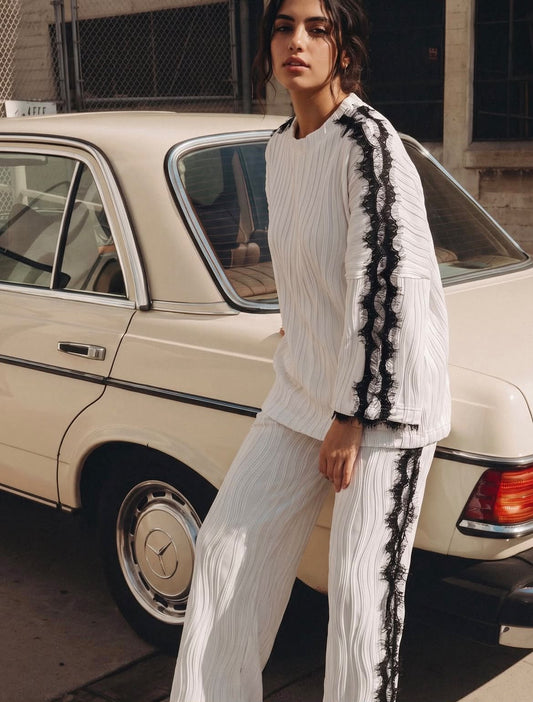 Pleated set